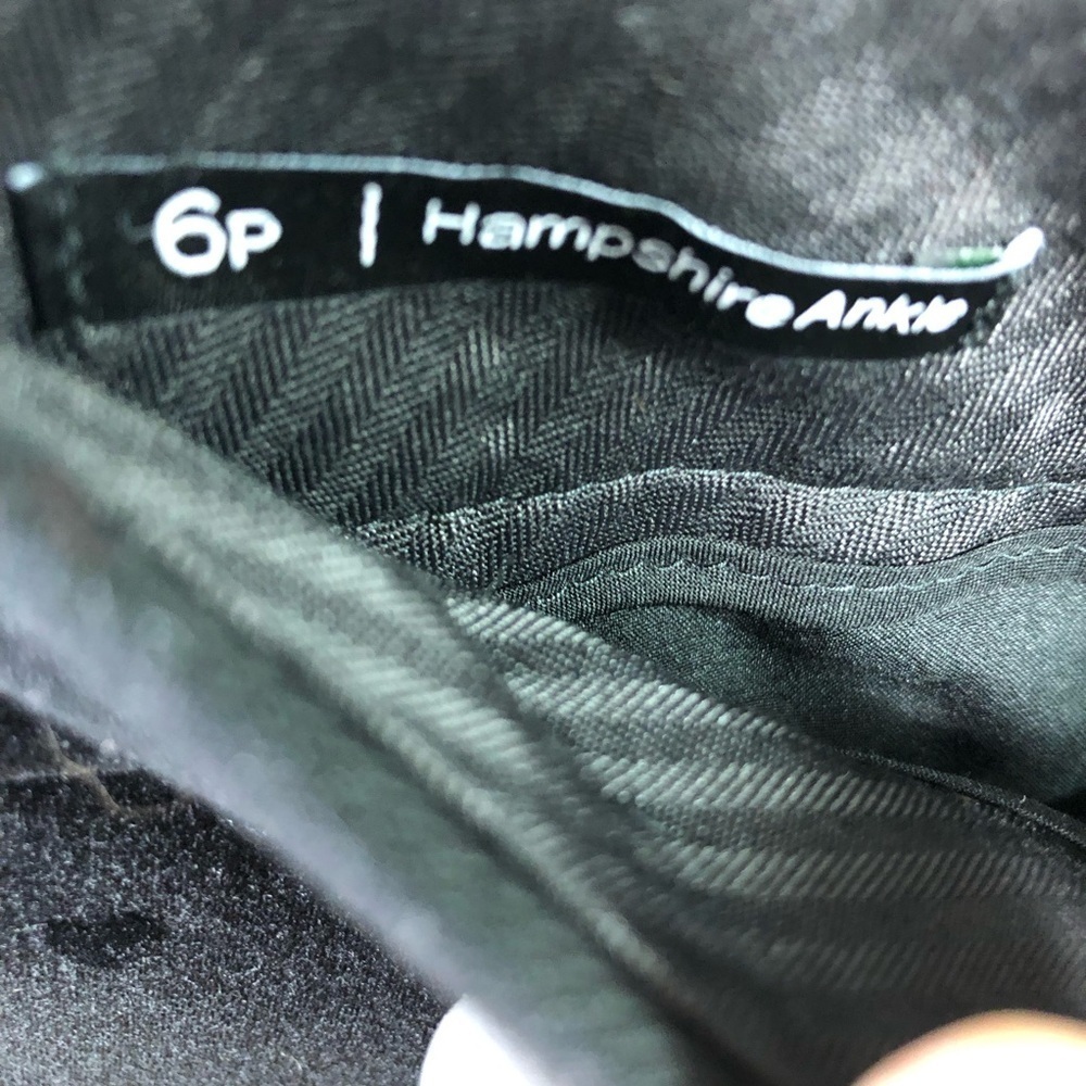 Talbots Hampshire Ankle Pants 6P Women's Black Career Office Heart Embroidered - Picture 10 of 15
